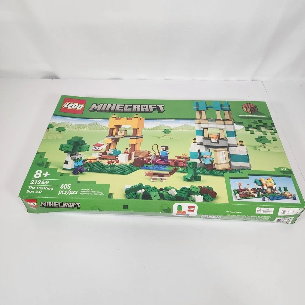 LEGO Minecraft 21249 The Crafting Box 4.0 605 Pc Set Factory Sealed
